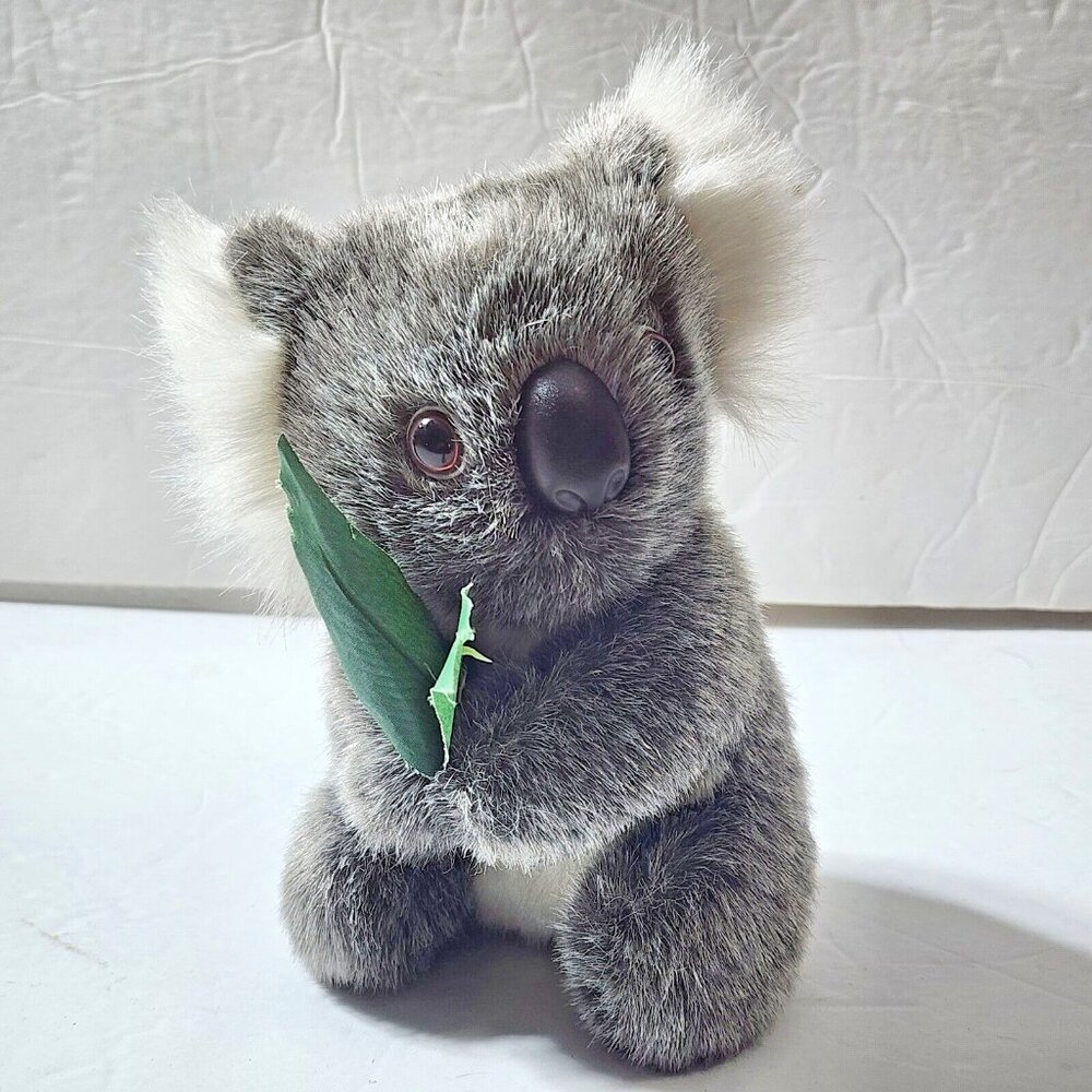 Aussie Bush Toys Koala Bear holding plant Souvenir Plush 7"